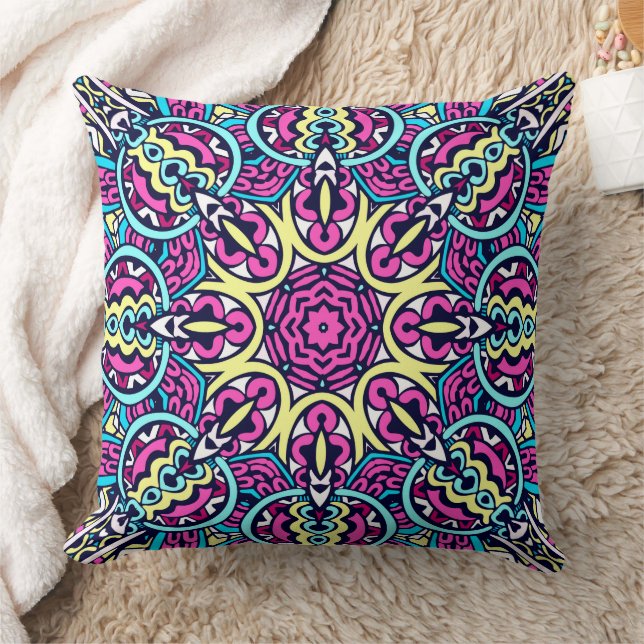 Abstract Boho Mandala Pattern Kussen (Deken)