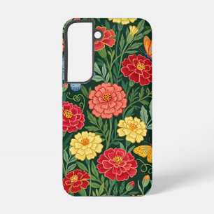Abstract Boho Marigold Vlinders Samsung Hoesjes Galaxy Hoesje