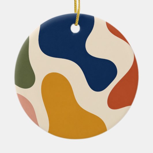 Abstract Boho Midden Eeuw Modern Kunst Ornament (Voorkant)