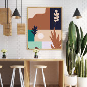 Abstract Boho Natuur Landschap Poster