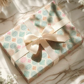 Abstract Boho Ornament stampatroon Cadeaupapier