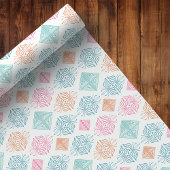 Abstract Boho Ornament stampatroon Cadeaupapier