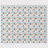 Abstract Boho Regenboog Verfspatten Cadeaupapier (Vlak)