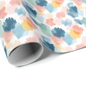 Abstract Boho Regenboog Verfspatten Cadeaupapier (Rol Hoek)