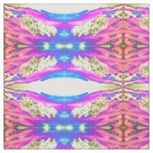 Abstract boho roze oranje blauw paarse orchidee