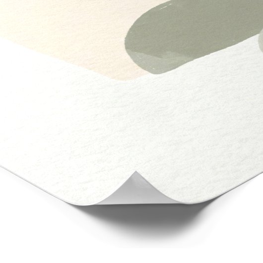 Abstract Boho Sun & Arch Minimalist Geometric Poster (Hoek)