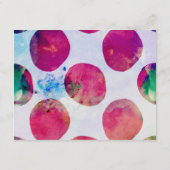 Abstract Boho Waterverf Roze Trouwinformatie Informatiekaartje (Achterkant)