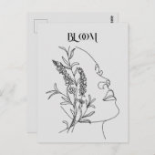 Abstract Boho Woman Illustration Poster Briefkaart (Voorkant / Achterkant)