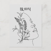 Abstract Boho Woman Illustration Poster Briefkaart (Voorkant)