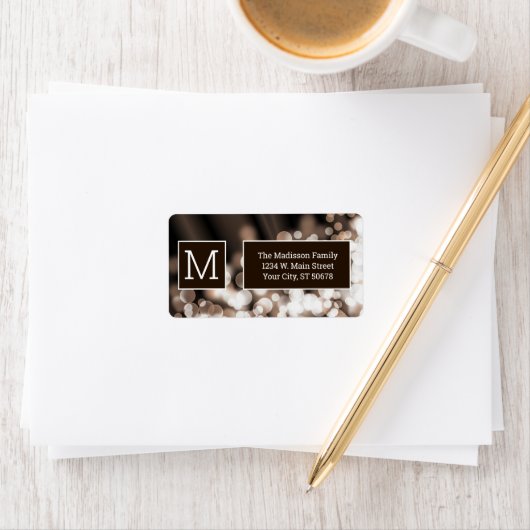 Abstract Bokeh Chocolate Etiket (Insitu)