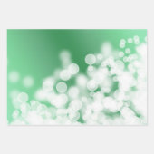 Abstract Bokeh Green Ggloing Patroon Inpakpapier Vel (Voorkant)