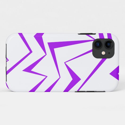 Abstract, bold, vibrant geometric zigzag pattern Case-Mate iPhone case (Achterkant (horizontaal))