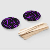 Abstract, bold, vibrant geometric zigzag pattern handwaaier (Niet-gemonteerd)