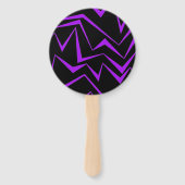 Abstract, bold, vibrant geometric zigzag pattern handwaaier (Voorkant)