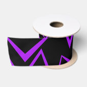 Abstract, bold, vibrant geometric zigzag pattern satijnen lint (Spoel)
