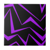 Abstract, bold, vibrant geometric zigzag pattern tegeltje (Voorkant)