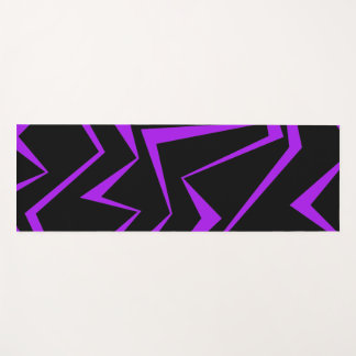 Abstract, bold, vibrant geometric zigzag pattern yogamat