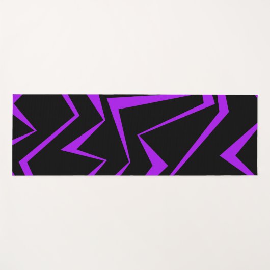 Abstract, bold, vibrant geometric zigzag pattern yogamat (Voorkant (horizontaal))