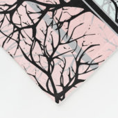 Abstract, bomen fleece deken (Hoek)