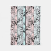Abstract, bomen fleece deken (Voorkant)
