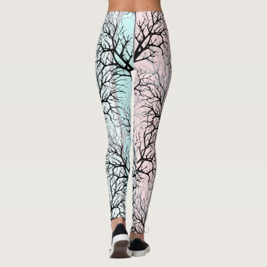 Abstract, bomen leggings (Achterkant)