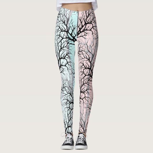 Abstract, bomen leggings (Voorkant)