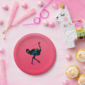 Abstract Bord struisvogelpapier (Feest)