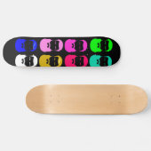Abstract borstskateboard persoonlijk skateboard (Horizontaal)