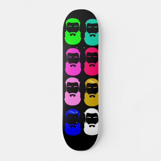 Abstract borstskateboard persoonlijk skateboard (Voorkant)