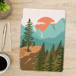 Abstract bos, bergen en zonsopgang iPad pro cover<br><div class="desc">Dit Modern Abstract Forest,  Mountains en Sunrise iPad Pro Hoesje is geweldig voor uw nieuwe  landschapsthema-collectie. Ook ideaal voor cadeaus voor liefhebbers van naturen,  wandelliefhebbers en reizigers.</div>