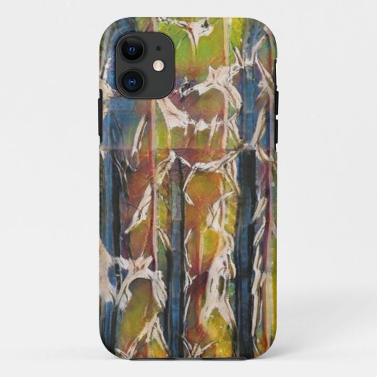 Abstract bos door de bomen Case-Mate iPhone case (Achterkant)
