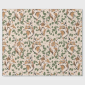 Abstract bos in bosgebied cadeaupapier (Vlak)