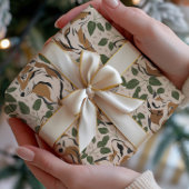 Abstract bos in bosgebied cadeaupapier