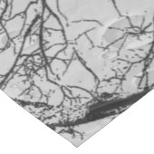 Abstract bos "pas kleur"lijstrunner aan medium tafelloper (Hoek)