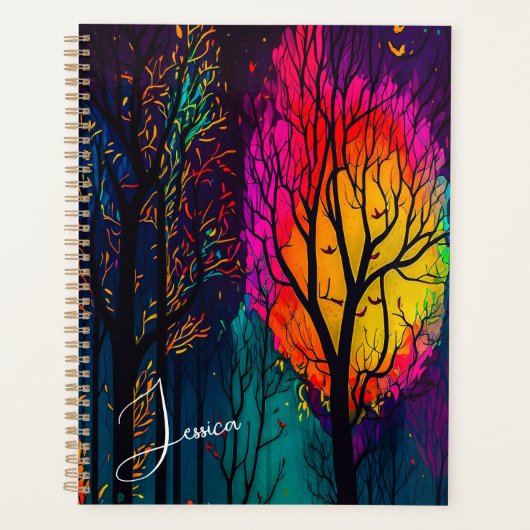 Abstract bos planner (Voorkant)