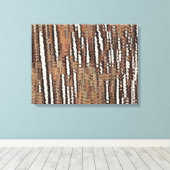 Abstract Bos-Rood Canvas Afdruk (Insitu (Houten vloer))