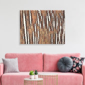 Abstract Bos-Rood Canvas Afdruk (Insitu (Woonkamer))