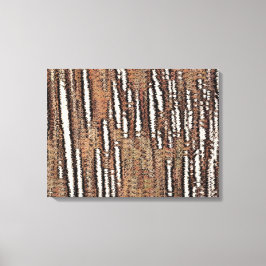 Abstract Bos-Rood Canvas Afdruk