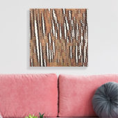 Abstract bos-rood canvas afdruk (Insitu (Woonkamer))