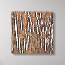 Abstract bos-rood canvas afdruk