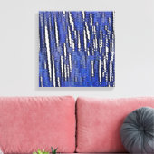 Abstract bos Royal-Blue Canvas Afdruk (Insitu (Woonkamer))