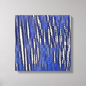 Abstract bos Royal-Blue Canvas Afdruk (Voorkant)