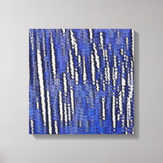 Abstract bos Royal-Blue Canvas Afdruk (Voorkant)