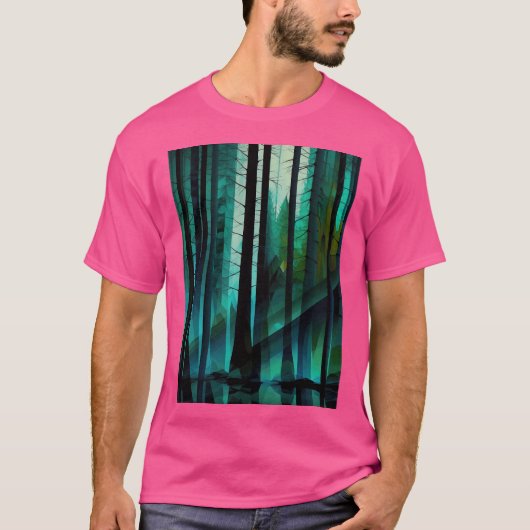 Abstract bos t-shirt (Voorkant)