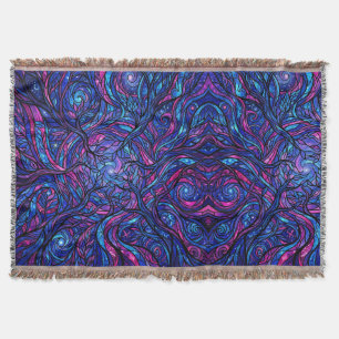 Abstract Bosdak Cosmos Paars Dekens Deken