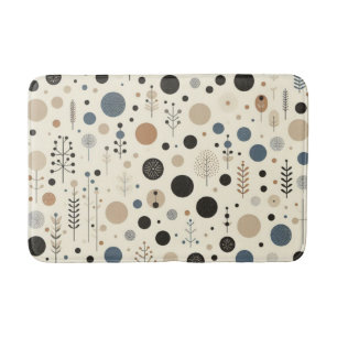 Abstract bosgebied badmat