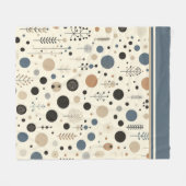 Abstract bosgebied fleece deken (Voorkant (Horizontaal))