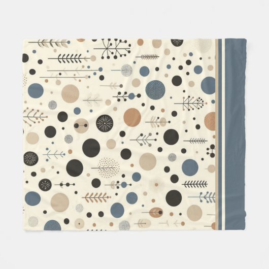 Abstract bosgebied fleece deken (Voorkant (Horizontaal))