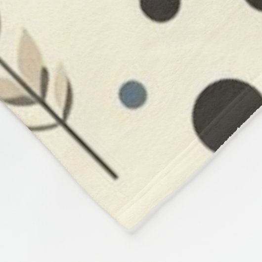 Abstract bosgebied fleece deken (Hoek)