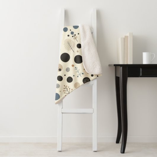 Abstract bosgebied sherpa deken (In situ)